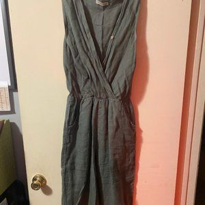 anna melan green jumpsuit used size large